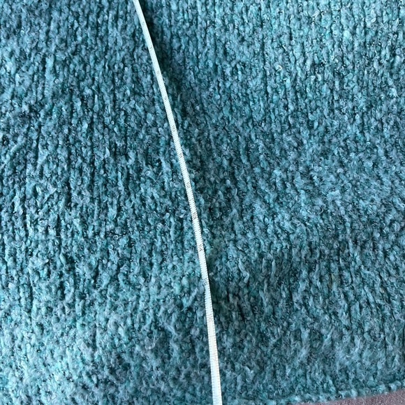 Free People Textured turquoise BFF Cowl Neck Sweater - Picture 7 of 7